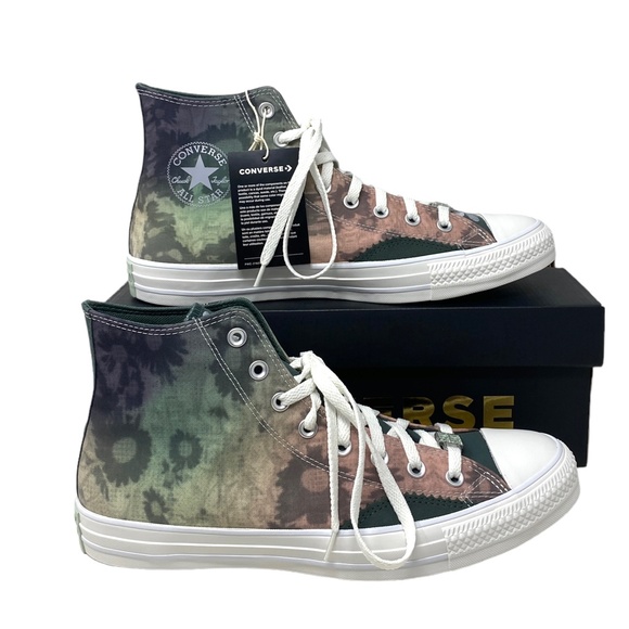 Converse Chuck Taylor High Skate Sneaker Vintage Green Canvas Men's Shoe A07147C - Picture 8 of 10